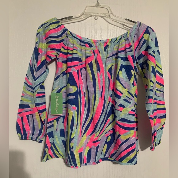 Lilly Pulitzer Enna Knit Off The Shoulder Top NWT - Picture 2 of 5